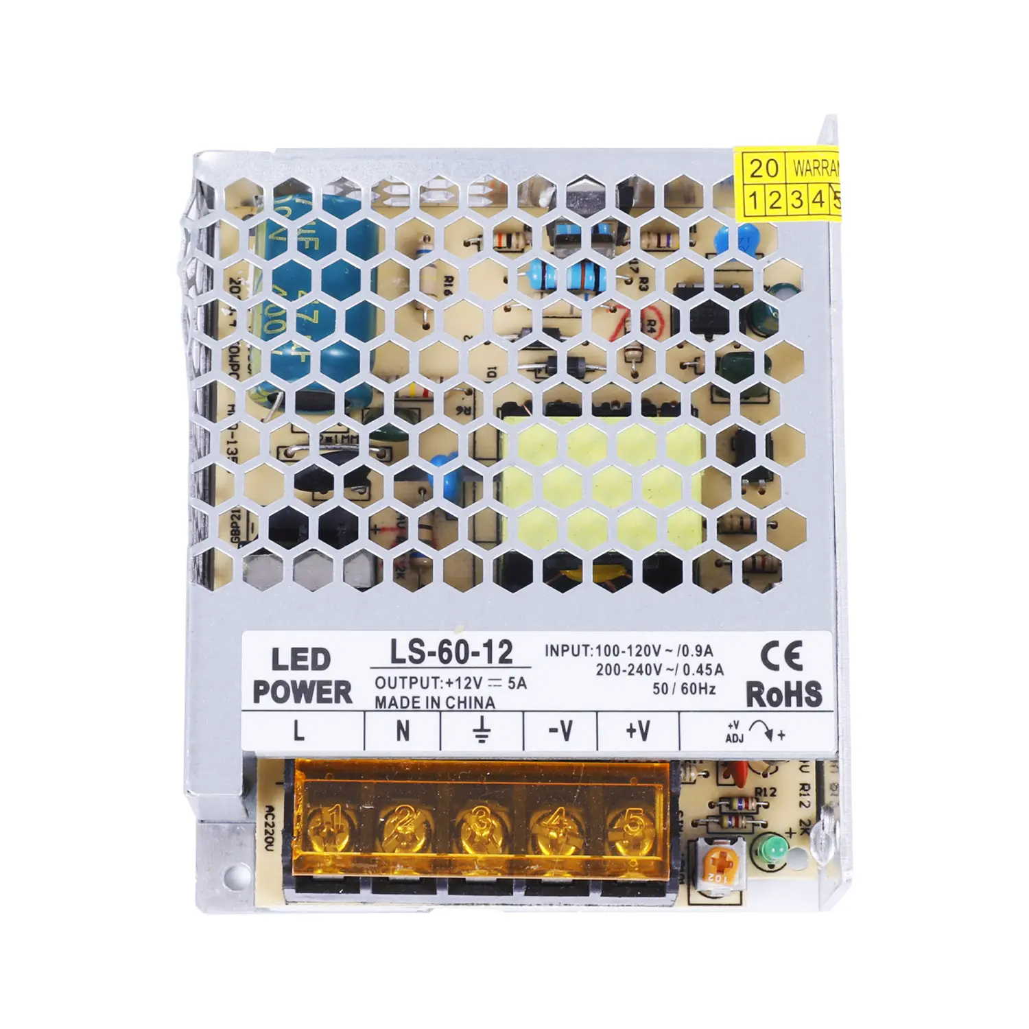 2 years Warranty 5V 12A lab power supply