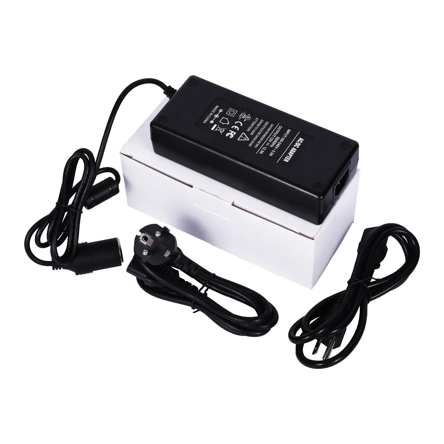 Car Cigarette lighter 15V 10A Laptop Power Adapter