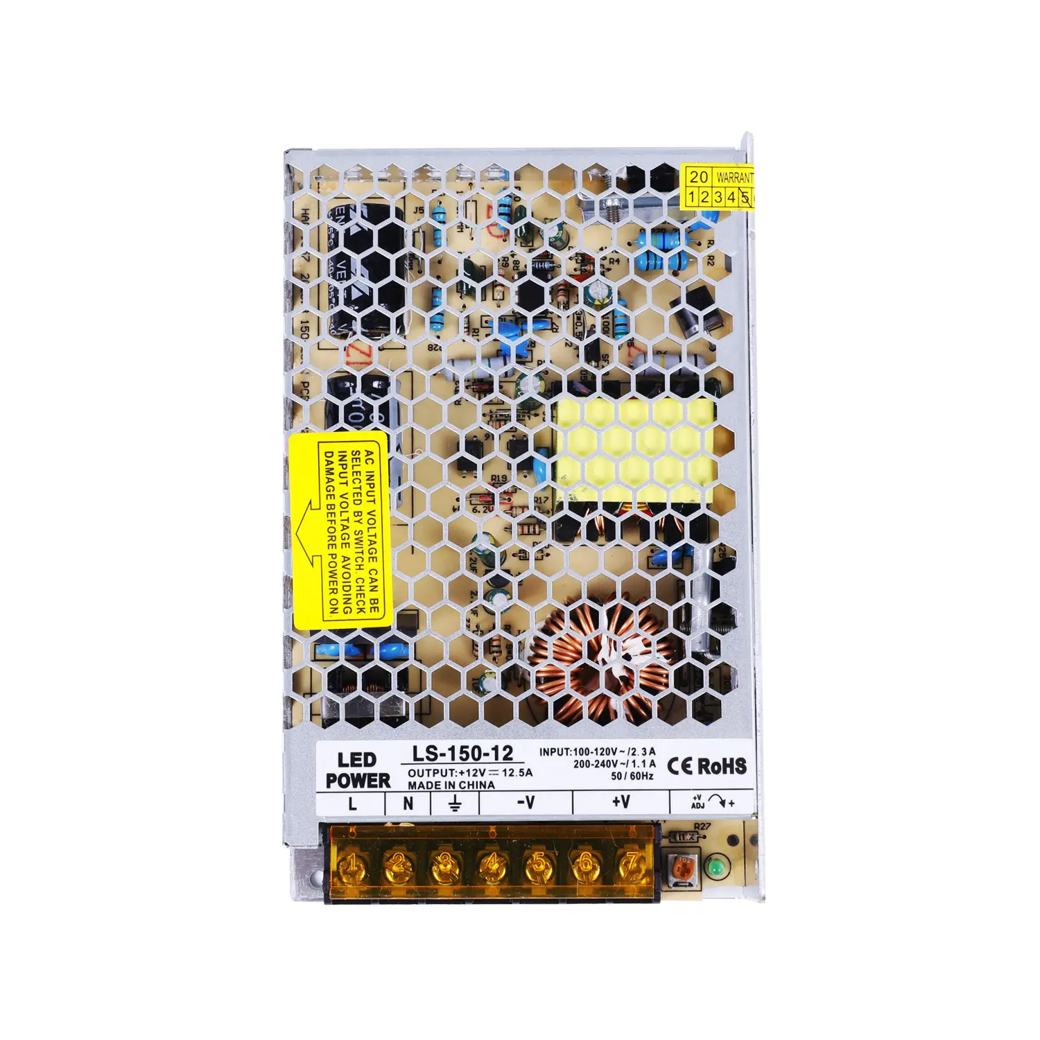 Motor system 5V 30A class 2 power supply