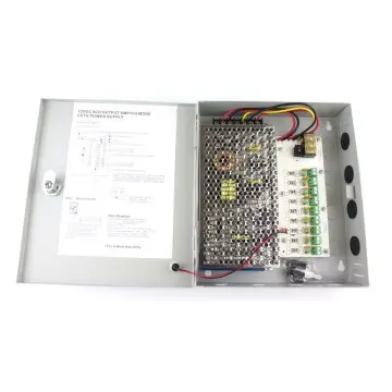 9 Channels CCTV Camera Power Supply Box AC110-220V to DC 12V180W
