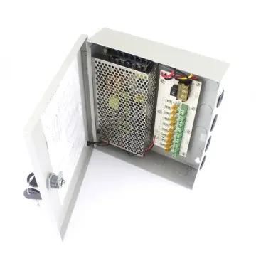 9 Channels CCTV Camera Power Supply Box AC110-220V to DC 12V10A