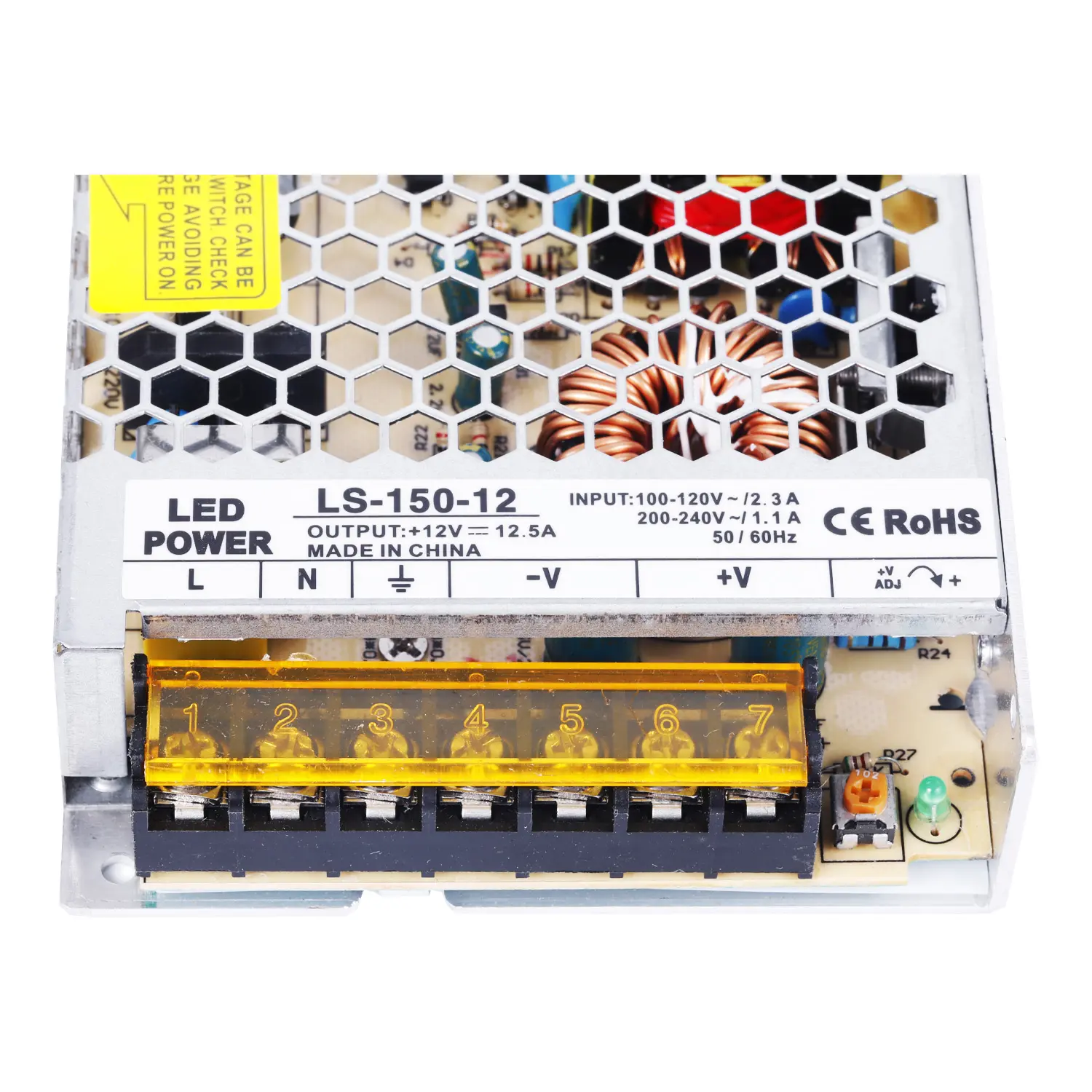 Motor system 5V 30A class 2 power supply