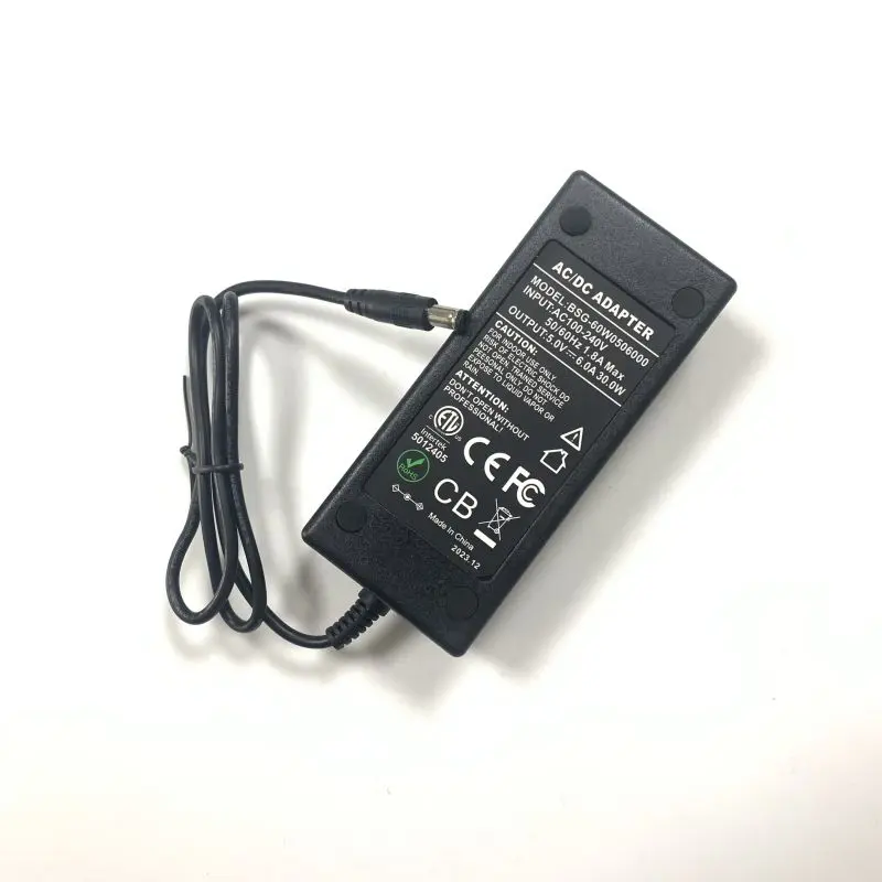 Customized charger 30W 6A Switching 5v Power Adapter for LED