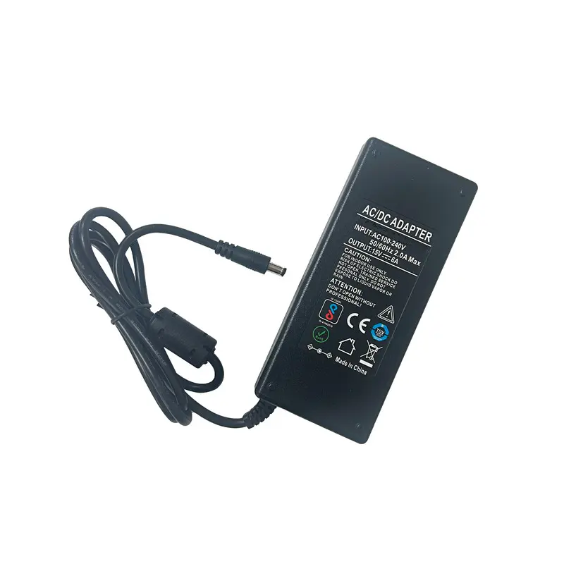 High power adapter 90W AC DC 15V6A for printer