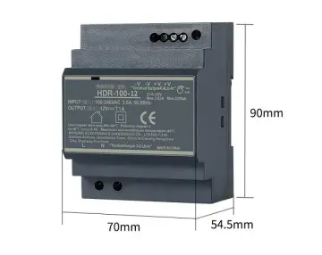 HDR-100-12 AC 100-240V din rail power...